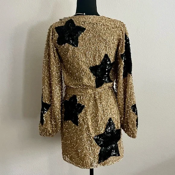 gold satin dress shirt Show Me Your Mumu All Out Maxi Dress main image 1